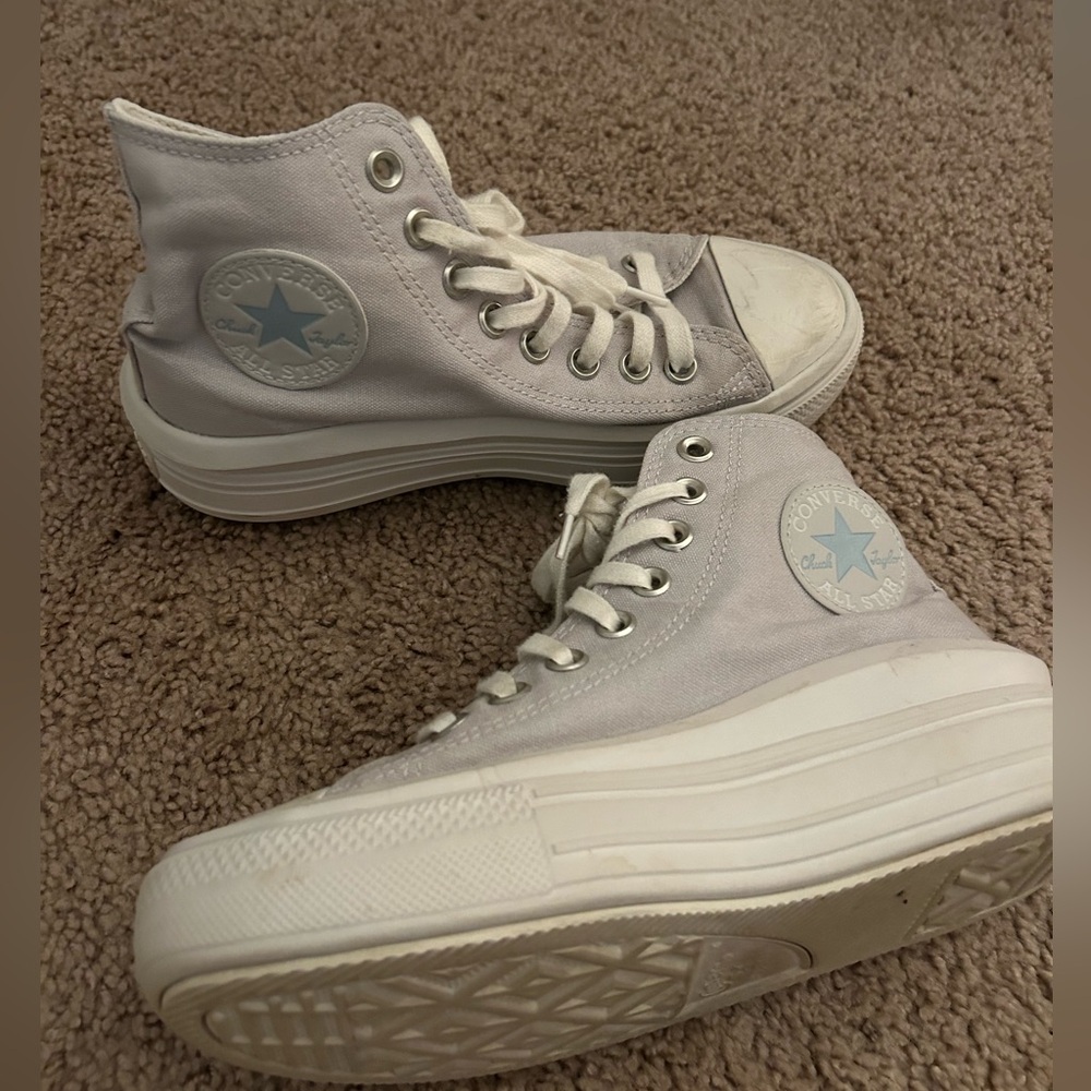 Converse Chuck Taylor All Star Move Platform High Top Sneakers Light Purple